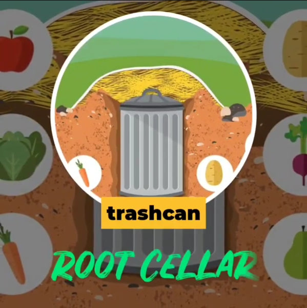 Trash Can Root Cellar - a prepping idea for self sufficiency