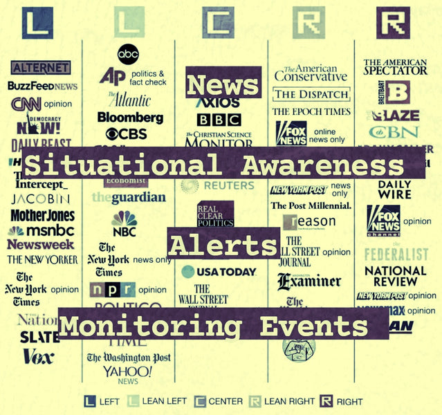 Collection of Intel, Alerts, and Advisories for Situational Awareness on News and Happenings