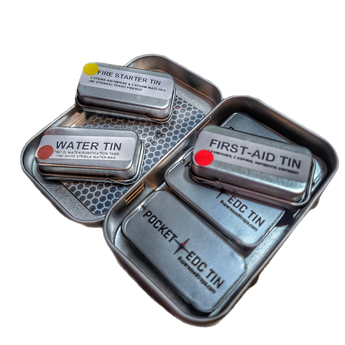 EDC Pocket Tin - Compartmentalized Survival Kits