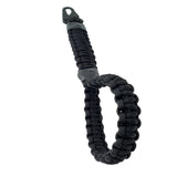ParaKeeper: Paracord Keychain Wrist Shackle with Survival Kit.