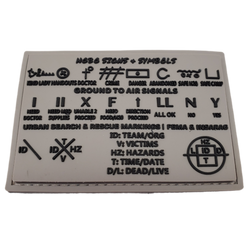 Storage Pocket Patch: Hobo Symbols, Ground to Air Signals, Search and Rescue Markings