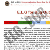 Emergency Loadout Guide - Bug Out Bag (BOB) [PDF]