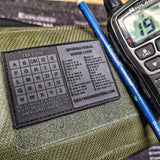 Storage Pocket Patch: Morse and Tap Code