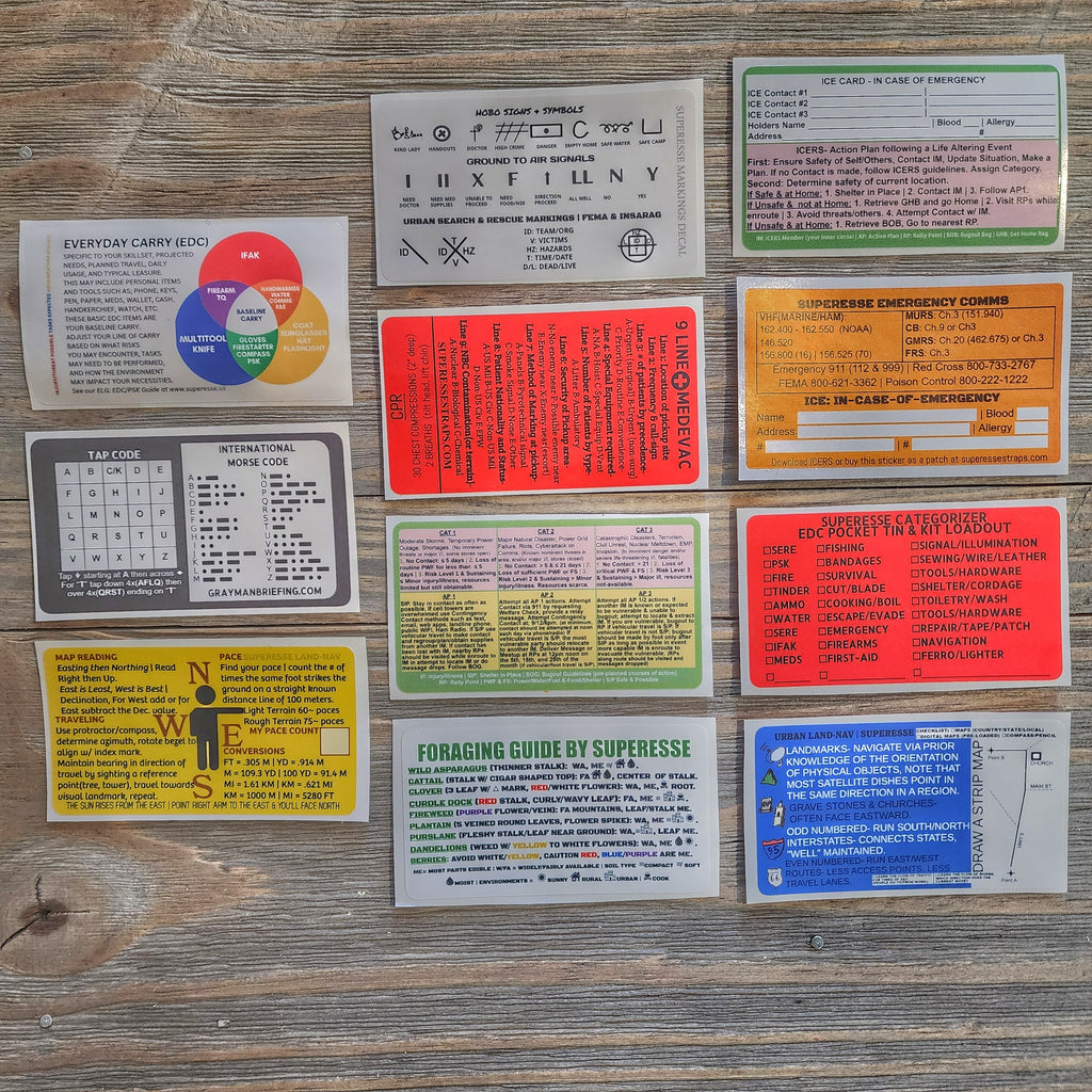 Survival Reference Decal Pack - Collection of 11 Stickers – Superesse ...