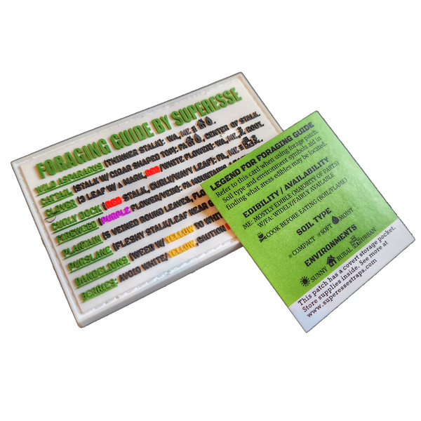 Storage Pocket Patch: “Foraging Guide”, a Plants and Edibles Quick