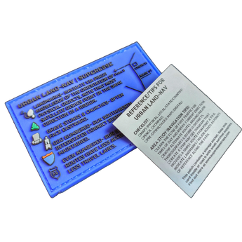 Storage Pocket Patch - Urban Land-Nav w/ Strip Map Diagram and Contingency Navigation Tactics