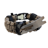 Urban Carry Strap - EDC Bracelet with Pry Bar, Firestarter, Kevlar Saw and Cuff Key or LED Flashlight.