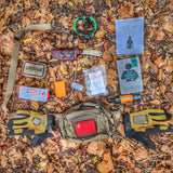 Camper Strap - Outdoor, Hike, & Kayak ready Survival Fire Starter Paracord Bracelet.