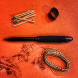 Pocket Pen Kit - Waterproof EDC ink pen w/ firecraft or E&E kit.