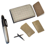 Note Patch Kit: Writable PVC surface for field notetaking with illuminated memo graph.