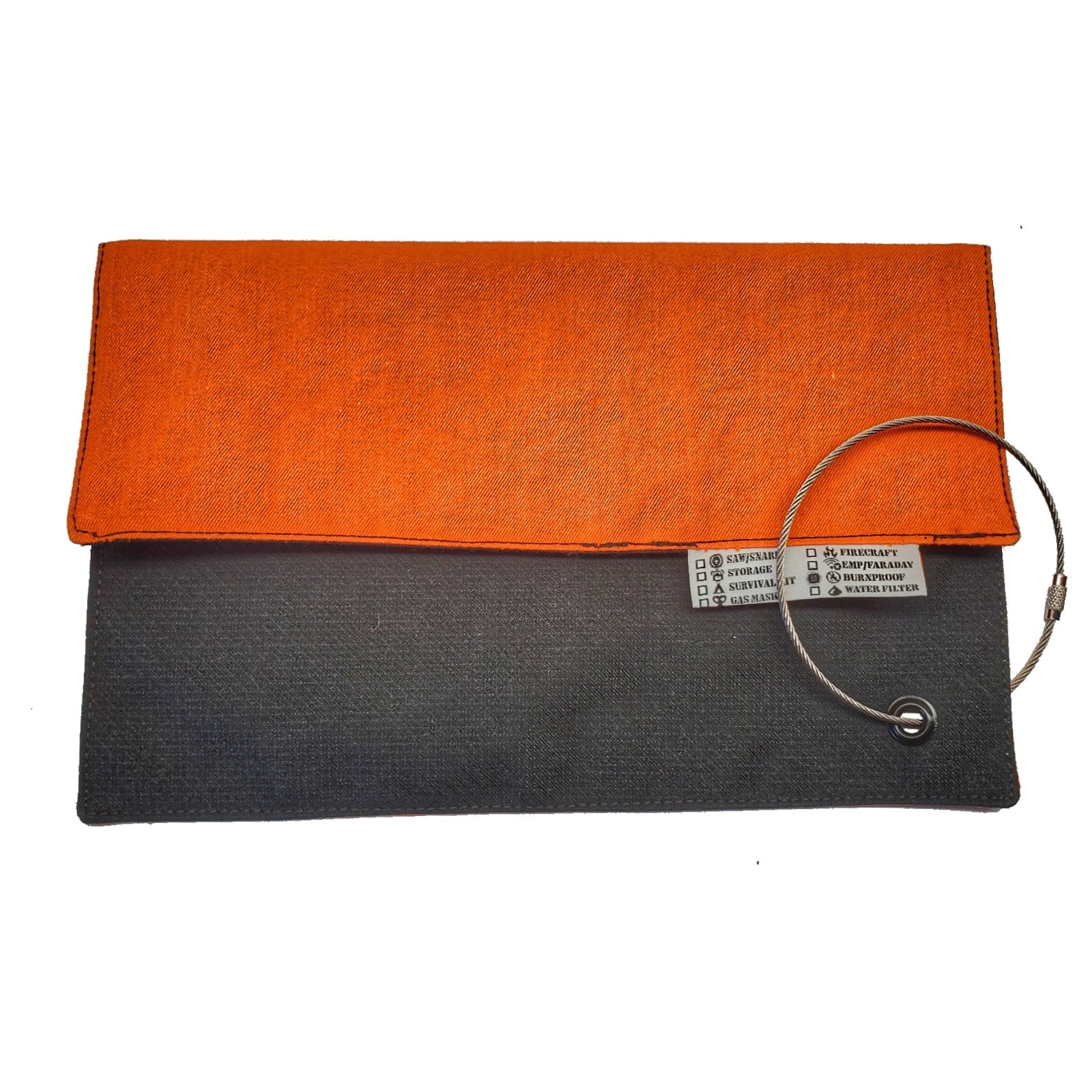 EDC Hanks Camp Rag - Burn Proof Work Cloth built from Durable Kevlar Fabric w/ Lanyard Grommet.