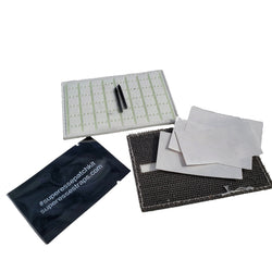 Note Patch Kit: Writable PVC surface for field notetaking with illuminated memo graph.