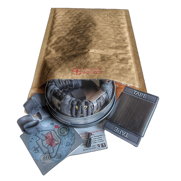 Kit De Survie EDC Pocket Survival N°2 (couteau, Lampe, Sifflet, Scie...)