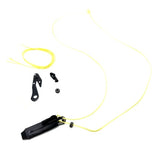 SERE Lanyard: Escape Implements and EDC Tools secured around a kevlar friction saw necklace.