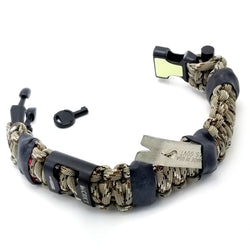 Urban Carry Strap - EDC Bracelet with Pry Bar, Firestarter, Bottle Opener, Kevlar Saw, Cuff Key.