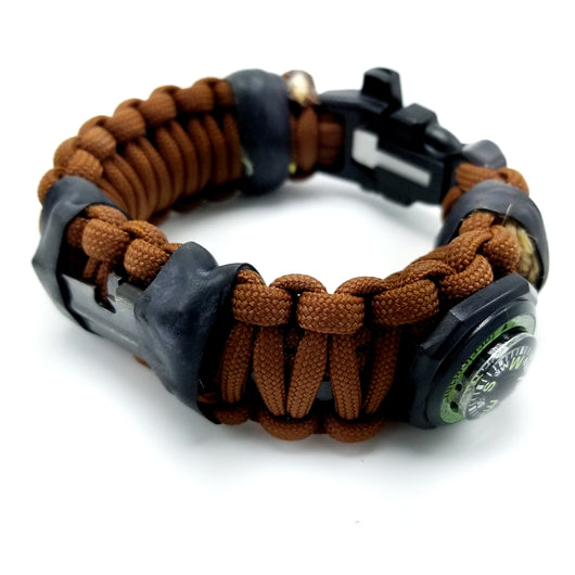 Outdoor Survival Paracord Bracelets with Knife, Fire Starter, Compass,  Whistle - China Outdoor Survival and Survival Bracelets price