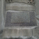 Subdued Storage Pocket Patch: A coverable two layer Velcro patch with hook and loop sides.