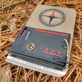 Superesse Field Memo Pad (Yellow) - Durable Pocket Notebook with Survival References