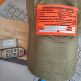 Storage Pocket Patch:  Emergency Comms with Radio Frequency/Channel and Telephone Contact Numbers, ICE Card