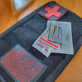 Storage Pocket Patch:  "Stop the Bleed" and "CPR" Quick Reference