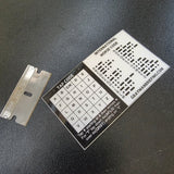 Code Decal - Tap and Morse Code Reference Sticker