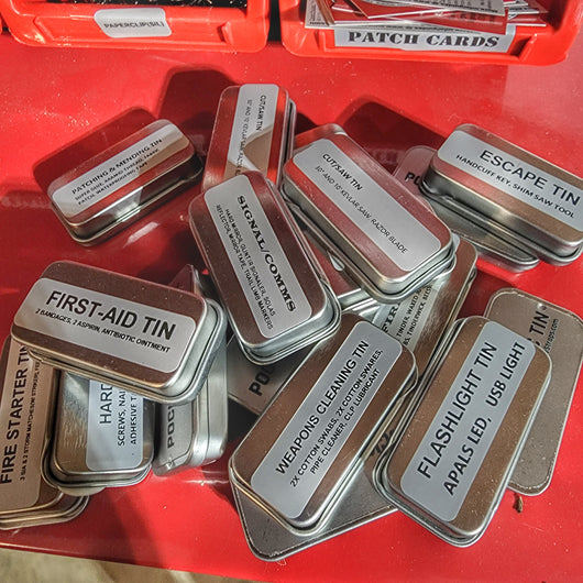 EDC Tin of the Month: Emergency Metal Can with Survival Kit Plan –  Superesse Straps LLC