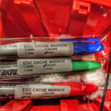 EDC Cache Markers - Hollow Sharpie with internal stash of survival supplies.