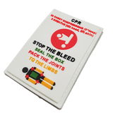 Storage Pocket Patch:  "Stop the Bleed" and "CPR" Quick Reference