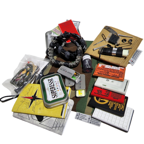 micro survival gear EDC Tin of the Month: Emergency Metal Can with Survival Kit Plan –  Superesse Straps LLC