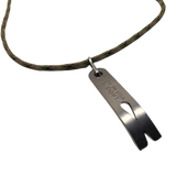 Paracord Choker - Adjustable DIY Survival Necklace with Custom EDC Charms