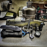 Urban Carry Strap - EDC Bracelet Titanium Pry Bar, Firestarter, Bottle Opener, Kevlar Saw, Cuff Key.