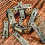 Urban Carry Strap - EDC Bracelet Titanium Pry Bar, Firestarter, Bottle Opener, Kevlar Saw, Cuff Key.