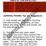 Survival Fishing - SHTF Tips and Techniques for catching fish.