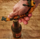 Urban Carry Strap - EDC Bracelet Titanium Pry Bar, Firestarter, Bottle Opener, Kevlar Saw, Cuff Key.