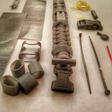 Urban Carry Strap - EDC Bracelet Titanium Pry Bar, Firestarter, Bottle Opener, Kevlar Saw, Cuff Key.